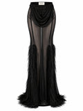 Long black skirt