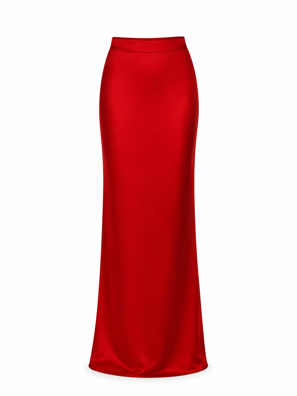 Satin long skirt