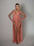 Peach beach dress