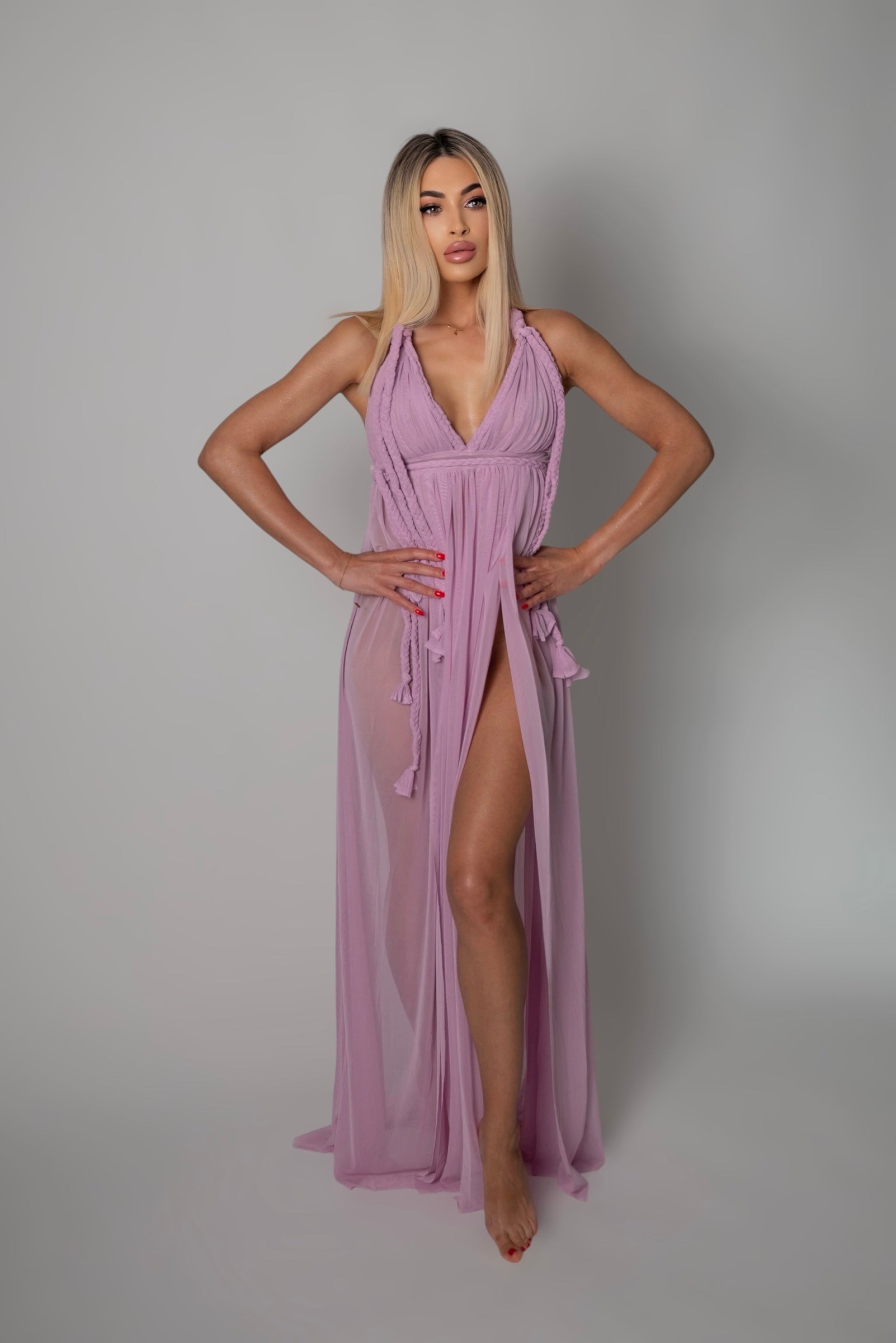 Purple beach dress