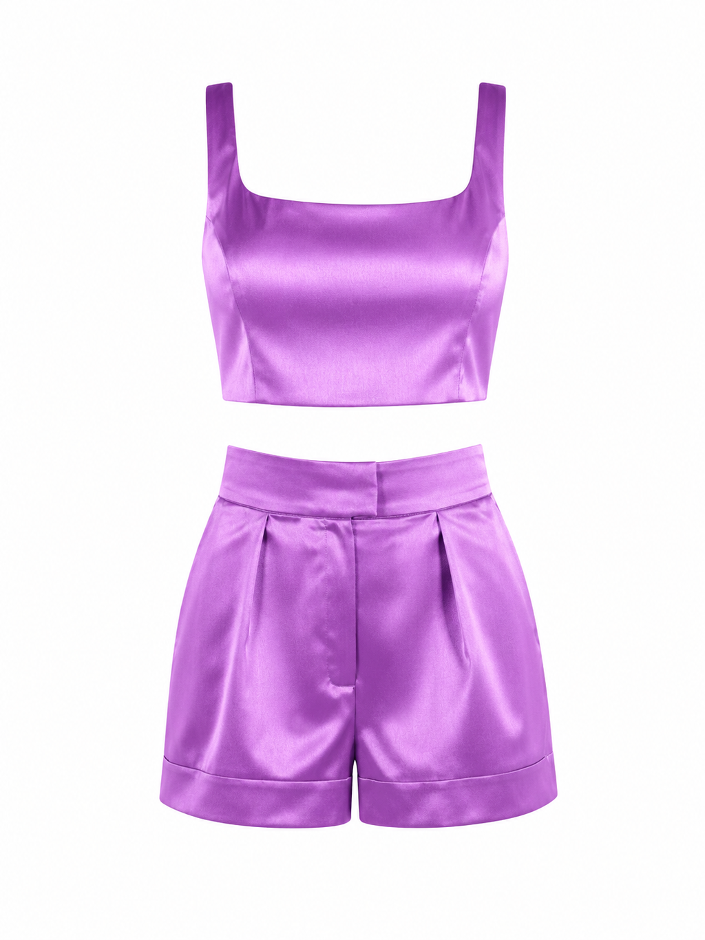 Satin purple co-ord