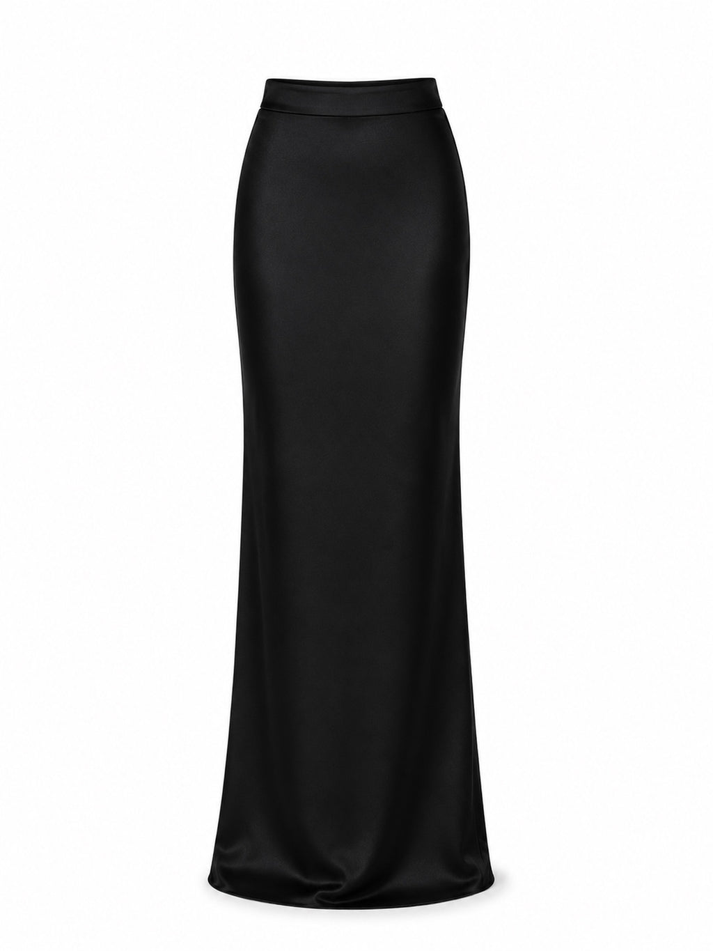 Satin long skirt