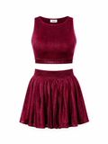 Burgundy co-ord