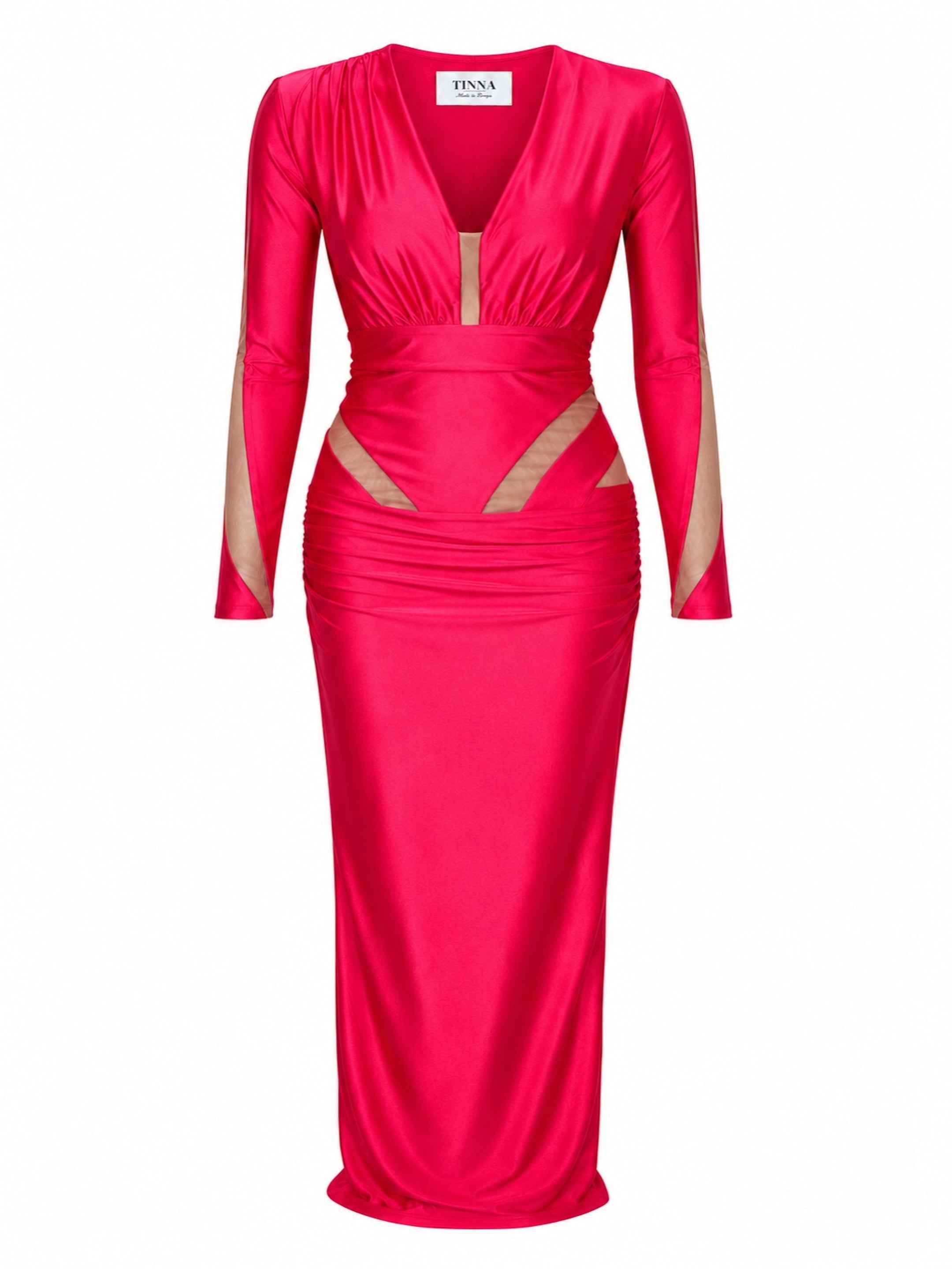 Log cut out dress