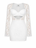 White lace dress