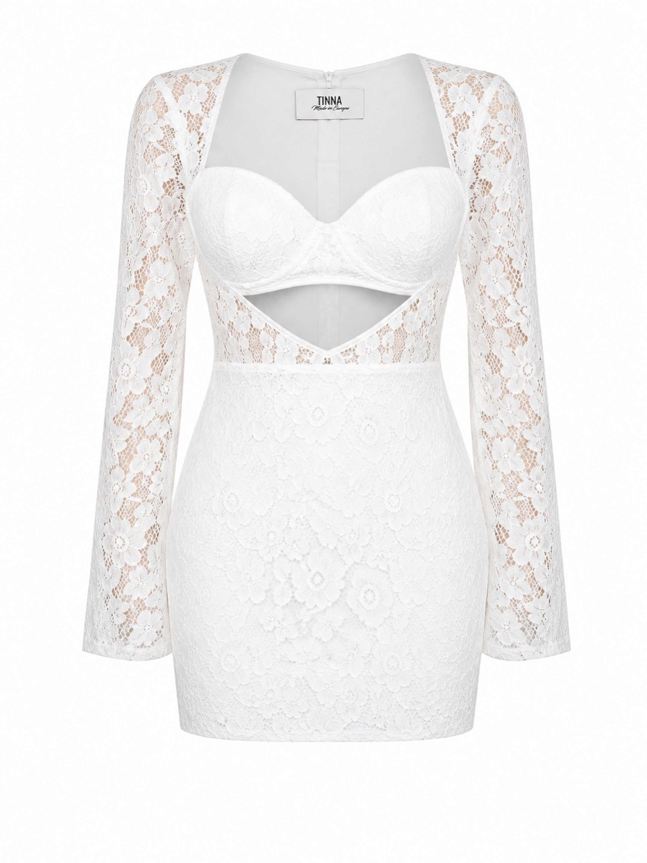 White lace dress