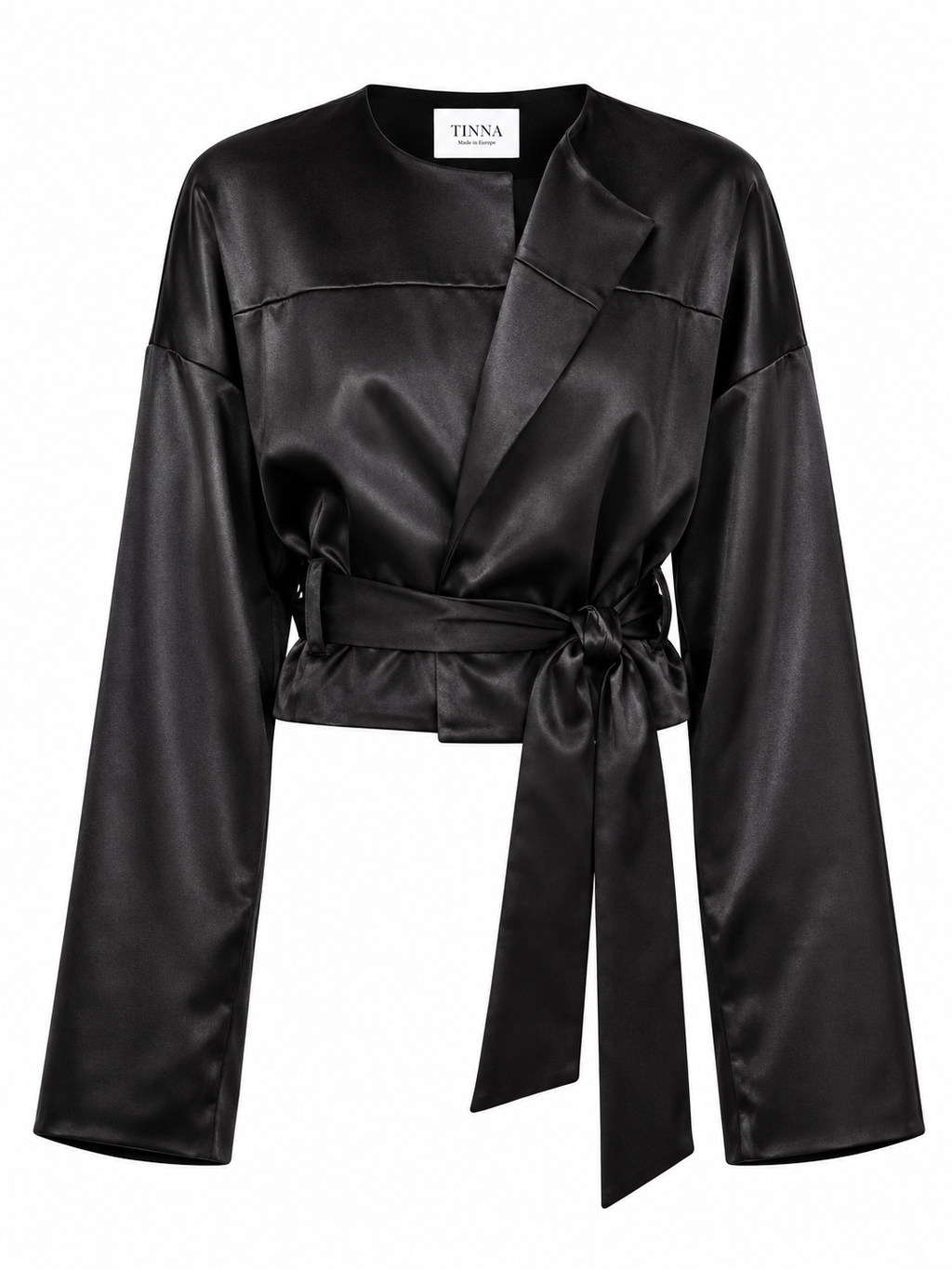Satin black jacket