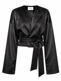 Satin black jacket