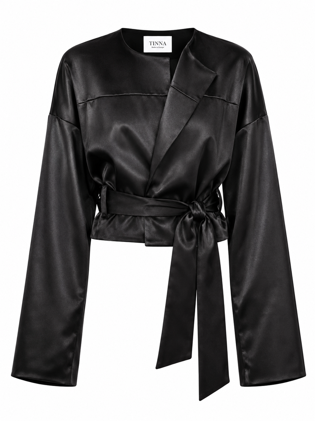 Satin black jacket