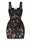 Mini lace corset dress
