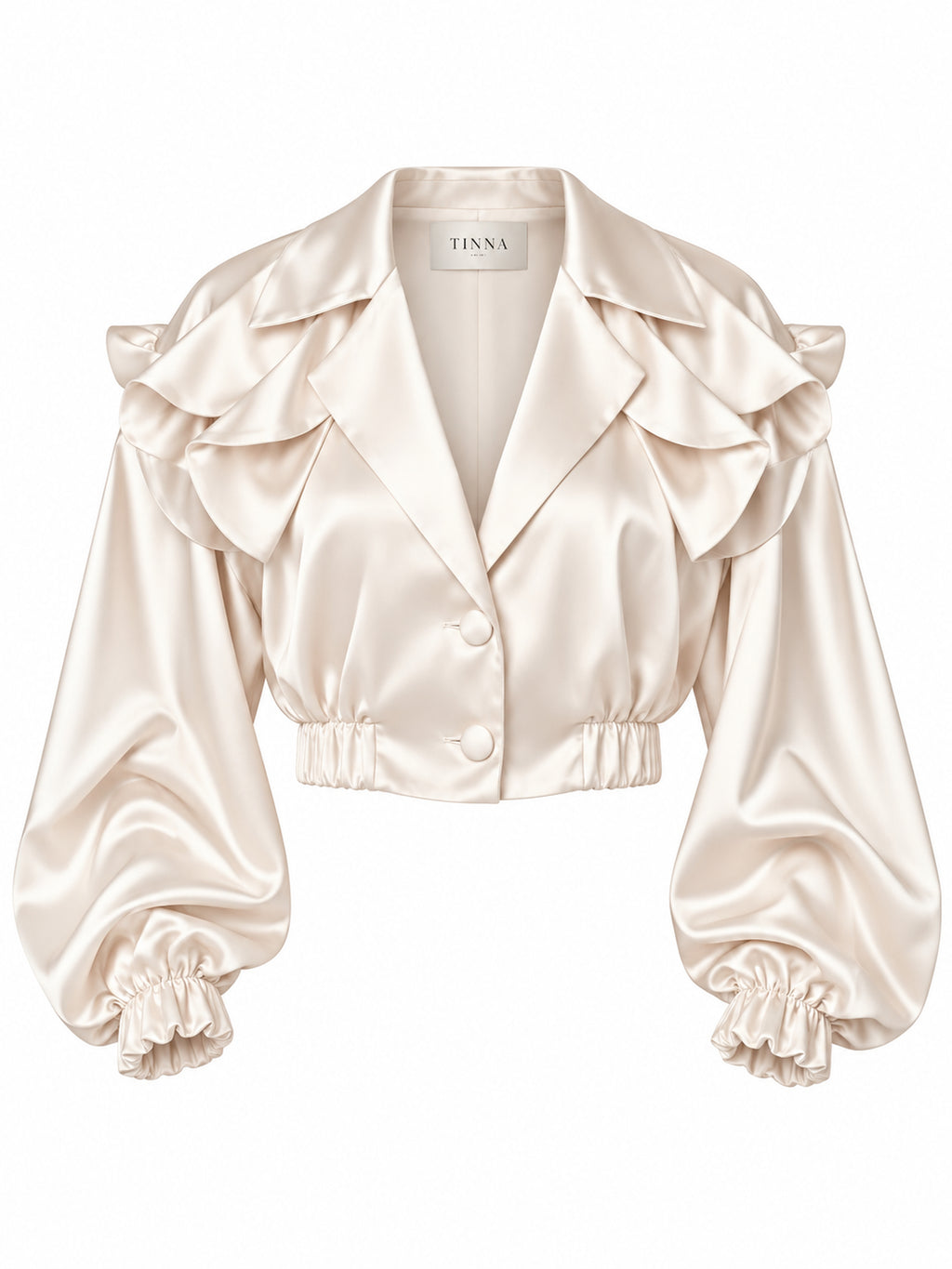 Ivory arm details jacket