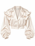 Ivory arm details jacket