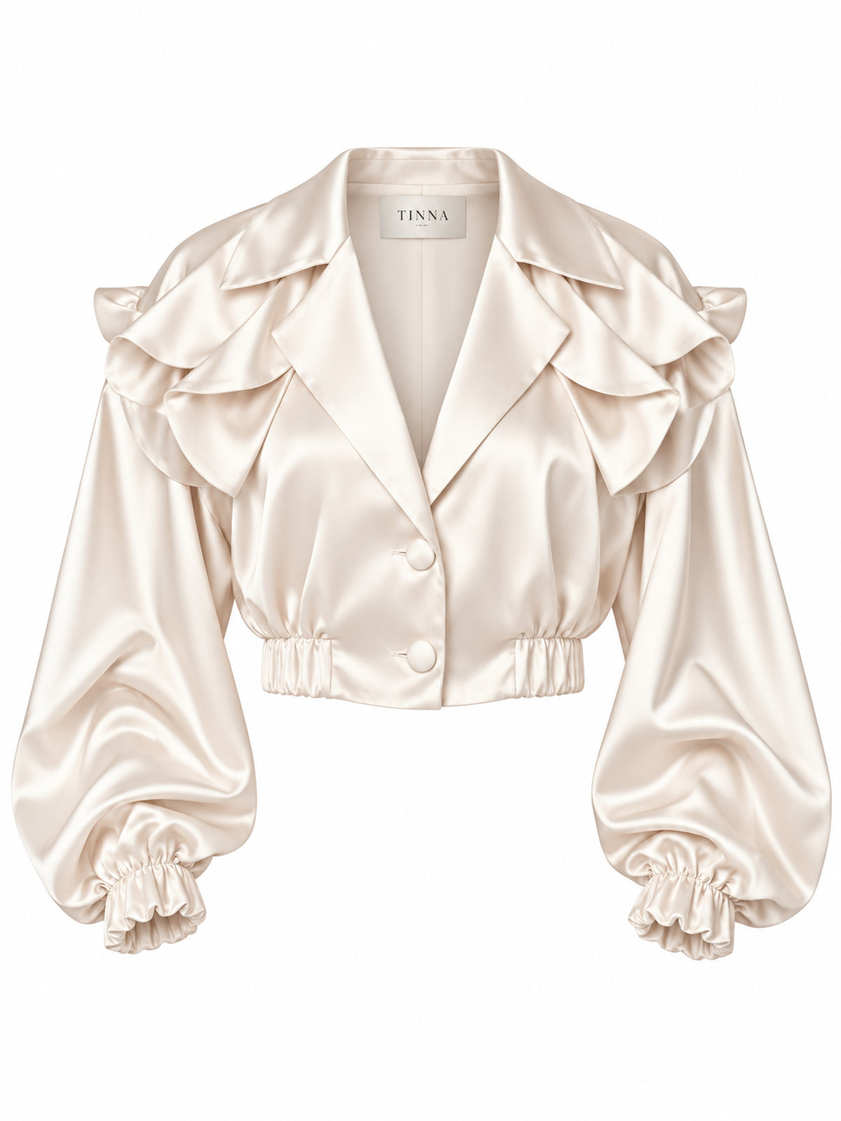 Ivory arm details jacket