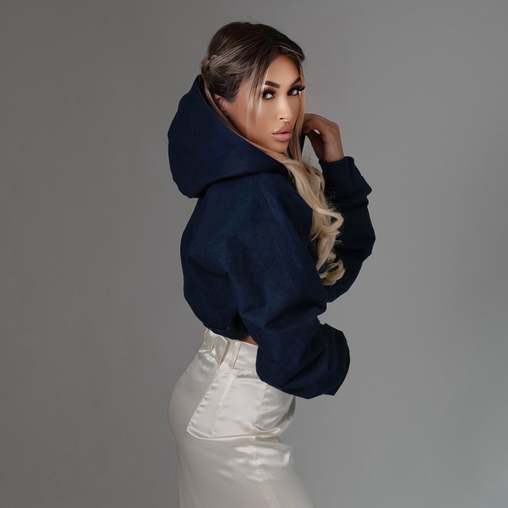 Denim cropped jacket