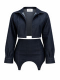 Denim two piece co-ord