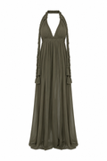 Green beach dress